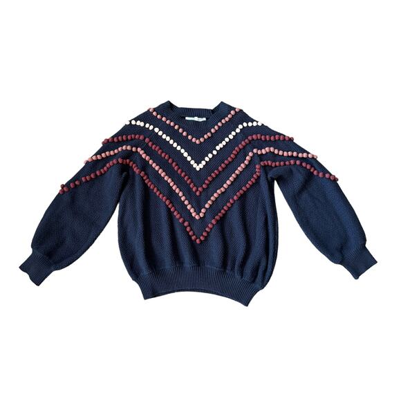 The Great. Bobble Sweater Navy - Picture 4 of 13